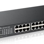 Zyxel 24-Port Gigabit Ethernet Switch R/M GS1100-24E