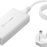 j5create 185W Laptop GaN Charger PD3.1 2xUSB-C/1xUSB-A (UK Plug) JUP37185W