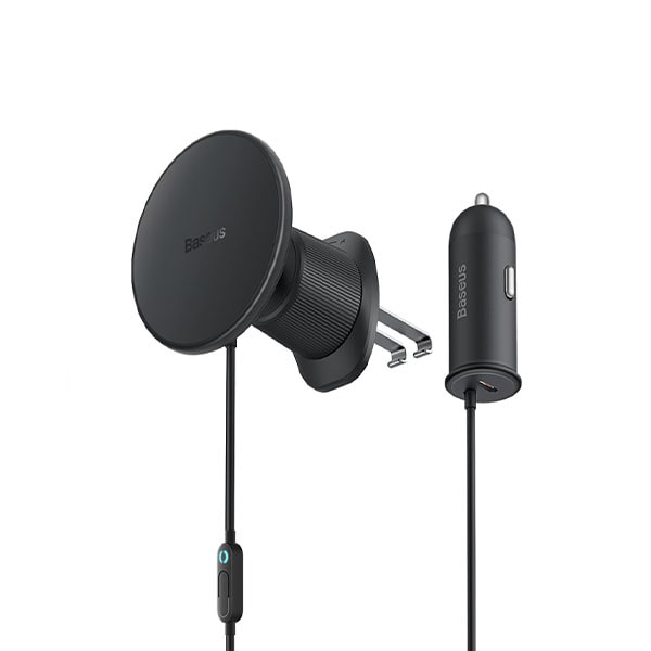 1-min_99.600x600 Baseus Wireless AirVent Magnetic Car Charger 15W+25W USB-C CW01 - Image 1