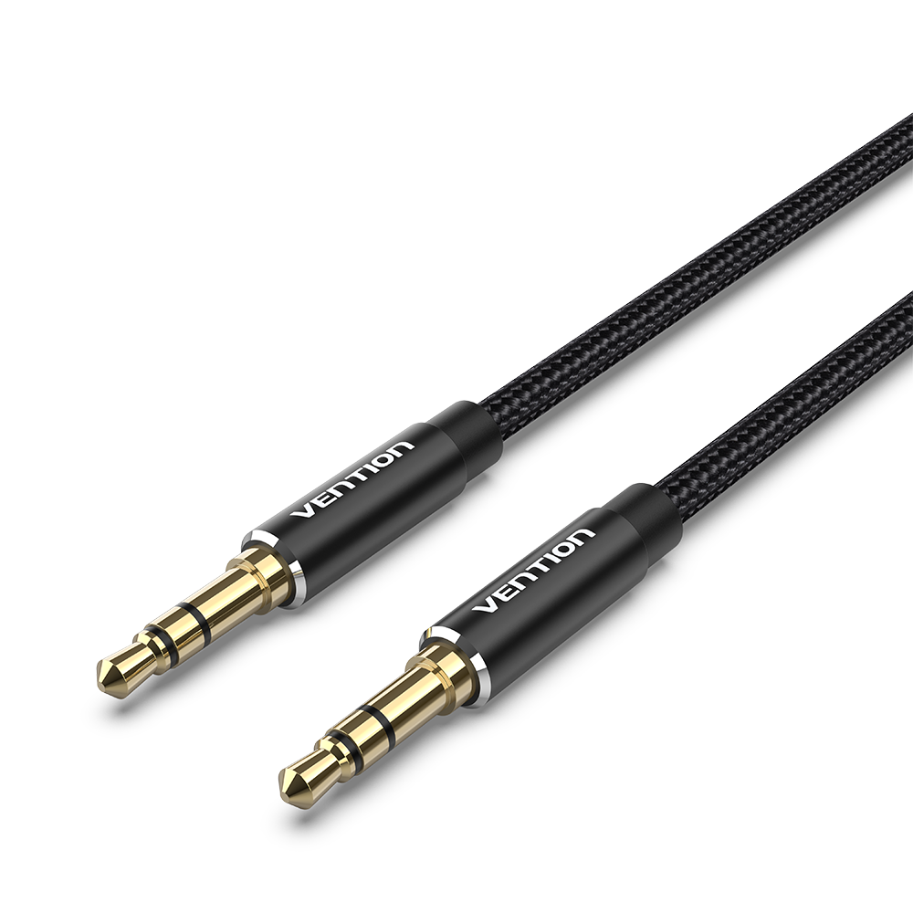 1000__215_1000 Vention AUDIO 3.5mm M-M Cable Braided Metal 5.0m BAWBJ - Image 1