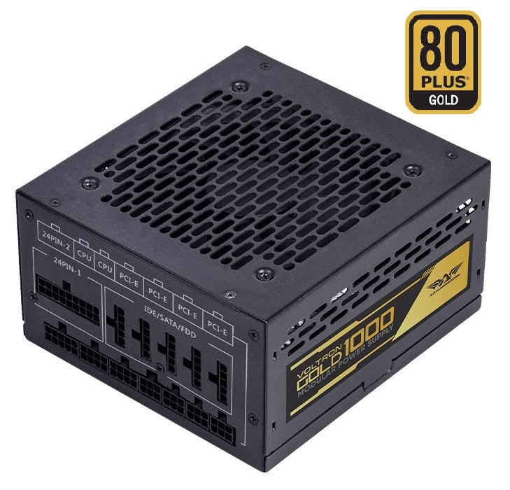 1000w80plusblack Armaggeddon VOLTRON GOLD 1000 Certified 1000W Modular Gaming Power Supply - Image 1