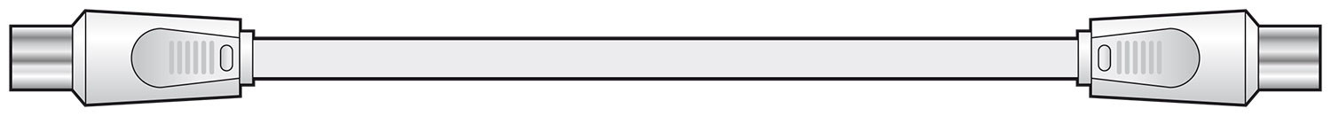 112006UK AV:link Coaxial Flyhead M-M 10M White 112.006UK - Image 1