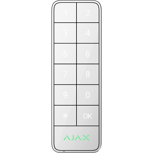 117759-285-WH AJAX FIBRA Keypad Outdoor White - Image 1