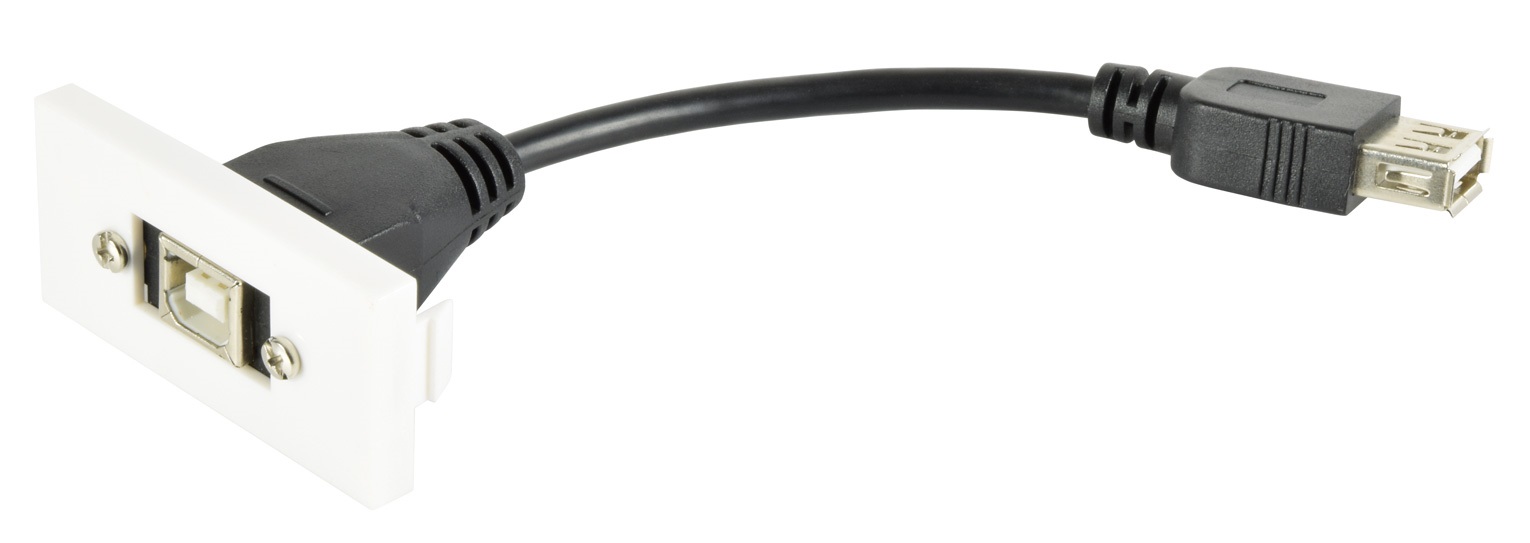 122535UK_CO1 AV:Link Wall Plate Module USB-B 2.0 122.535UK - Image 1