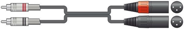 1415781150_059eee49551811f136cc6e95d1b5a0d7_1227617718_Chord_190.057UK_Twin_RCA_to_2_XLRM_0.75m Chord Classic 2 RCA-2 XLRM 1.5m 190.058UK - Image 1