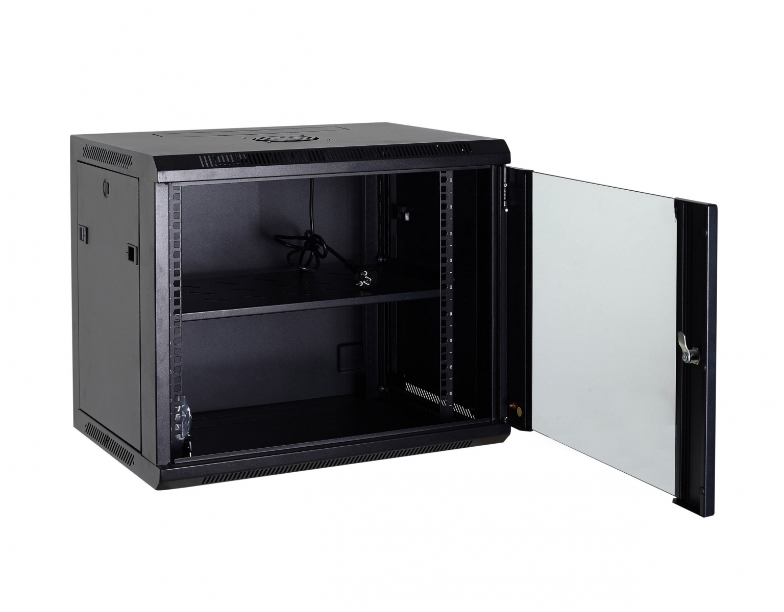 1500273003_034d16d08feece808e45bd9bff6d8692_330462394_1 DigitMX NETPRO NP-C9U60WF 19'' Wall Rack 9U 60cm with fan (Not Assembled) - Image 1