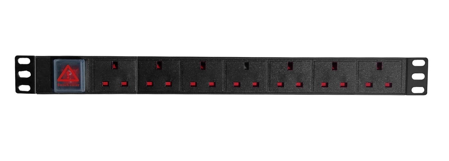 1501745815_58fdc625acce42246b6d3534e064e263_1080352118_NP-CPDU7 DigitMX NETPRO NP-CPDU7 1U 7-ways PDU 13A with Switch - Image 1
