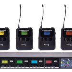 Citronic TU4-N Quad True Diversity Multi-UHF Wireless Microphone System (4 x Beltpacks) 171.044UK