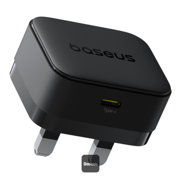 1727261372 Baseus Charger Wall 20W USB-C PALM Series UK Black - Image 1
