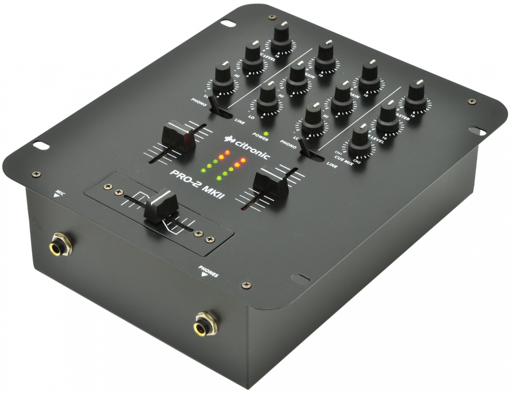 172752_CO1_1 Citronic PRO-2 2Ch 5 Input Mixer Black 172.752UK - Image 1