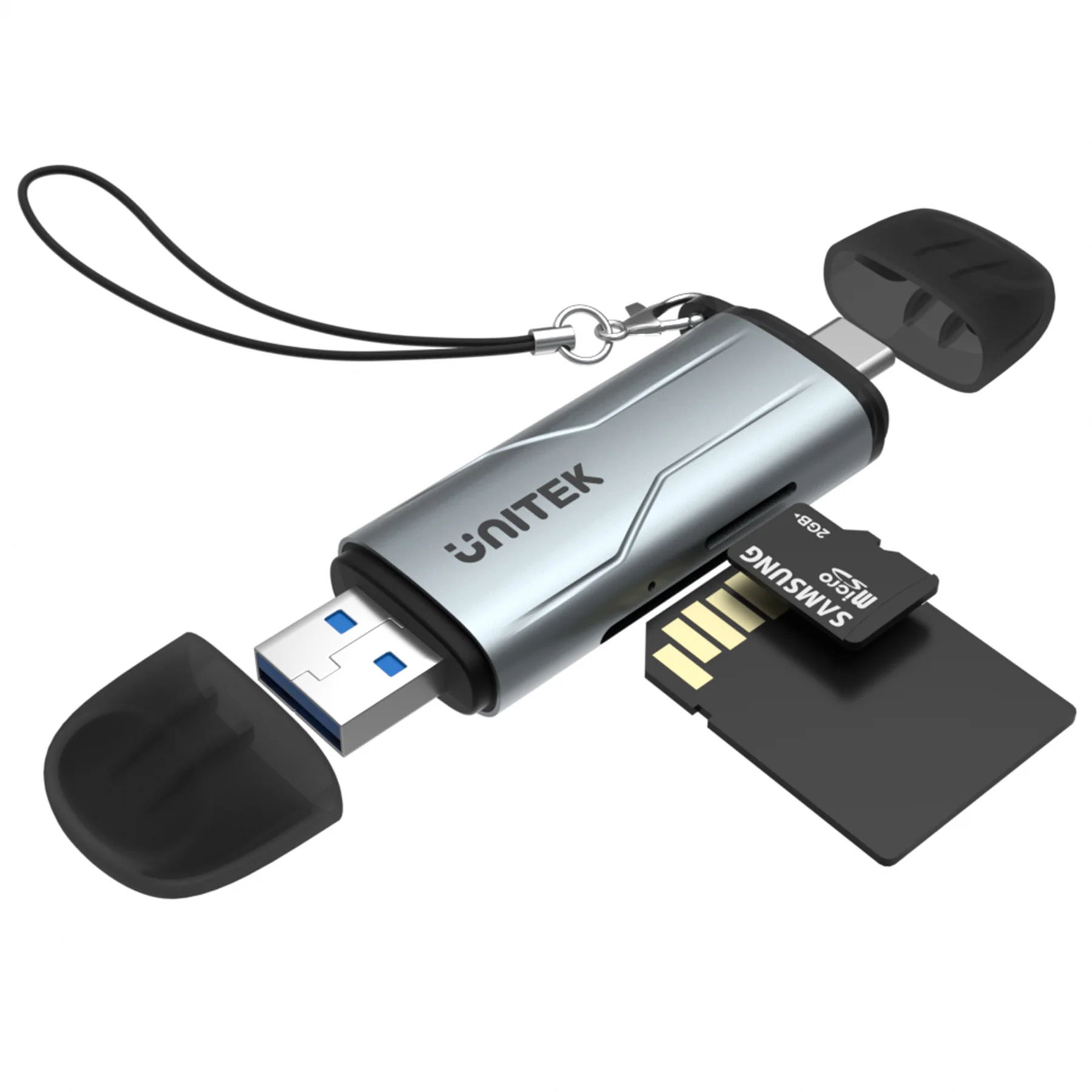 1800-1_3000x Unitek R1010A Card Reader USB-A/C 3.0 to Micro SD/SD - Image 1