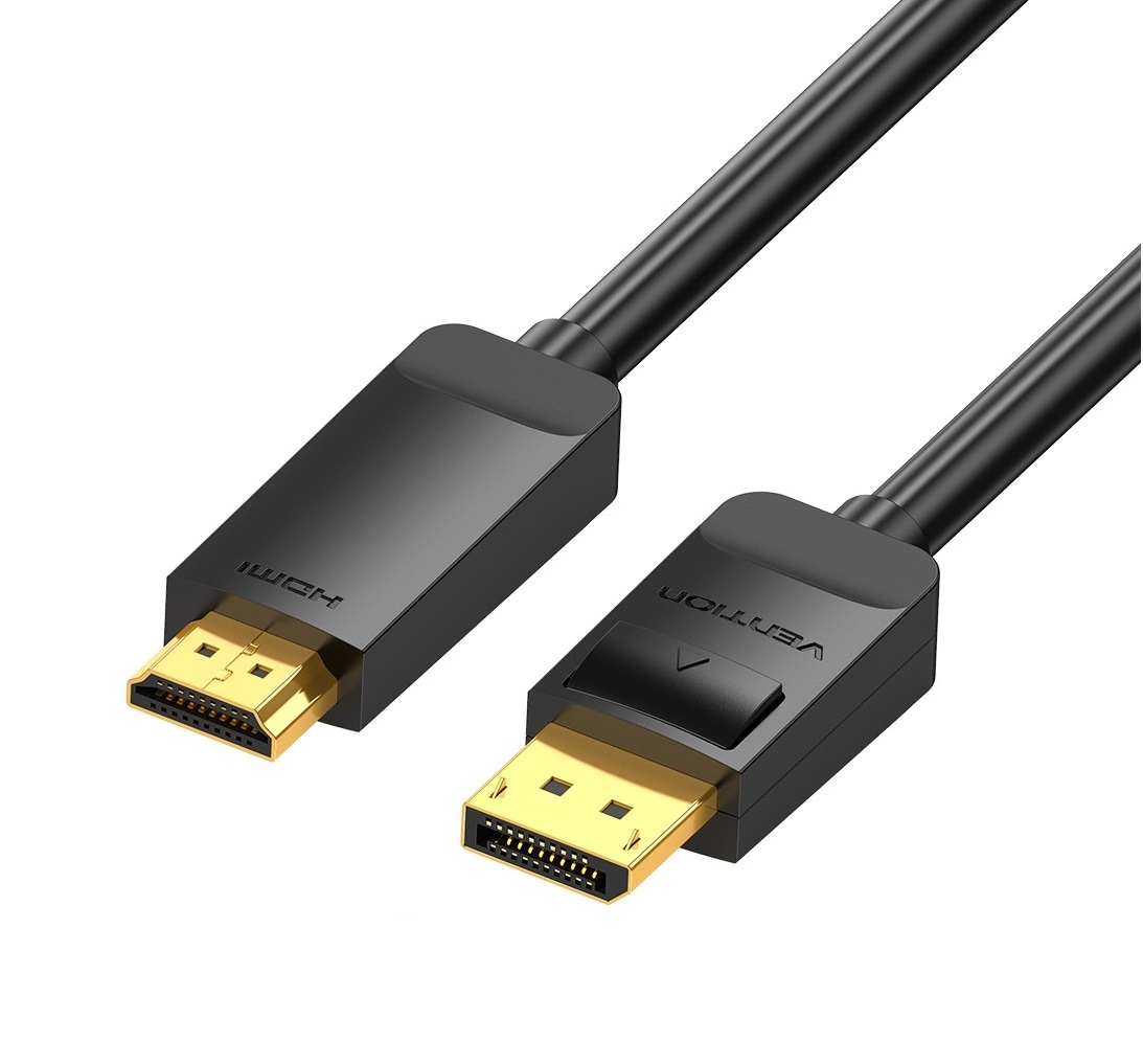 1A_1727686670 Vention DisplayPort Cable to HDMI 4K30Hz 2.0m HAGBH - Image 1