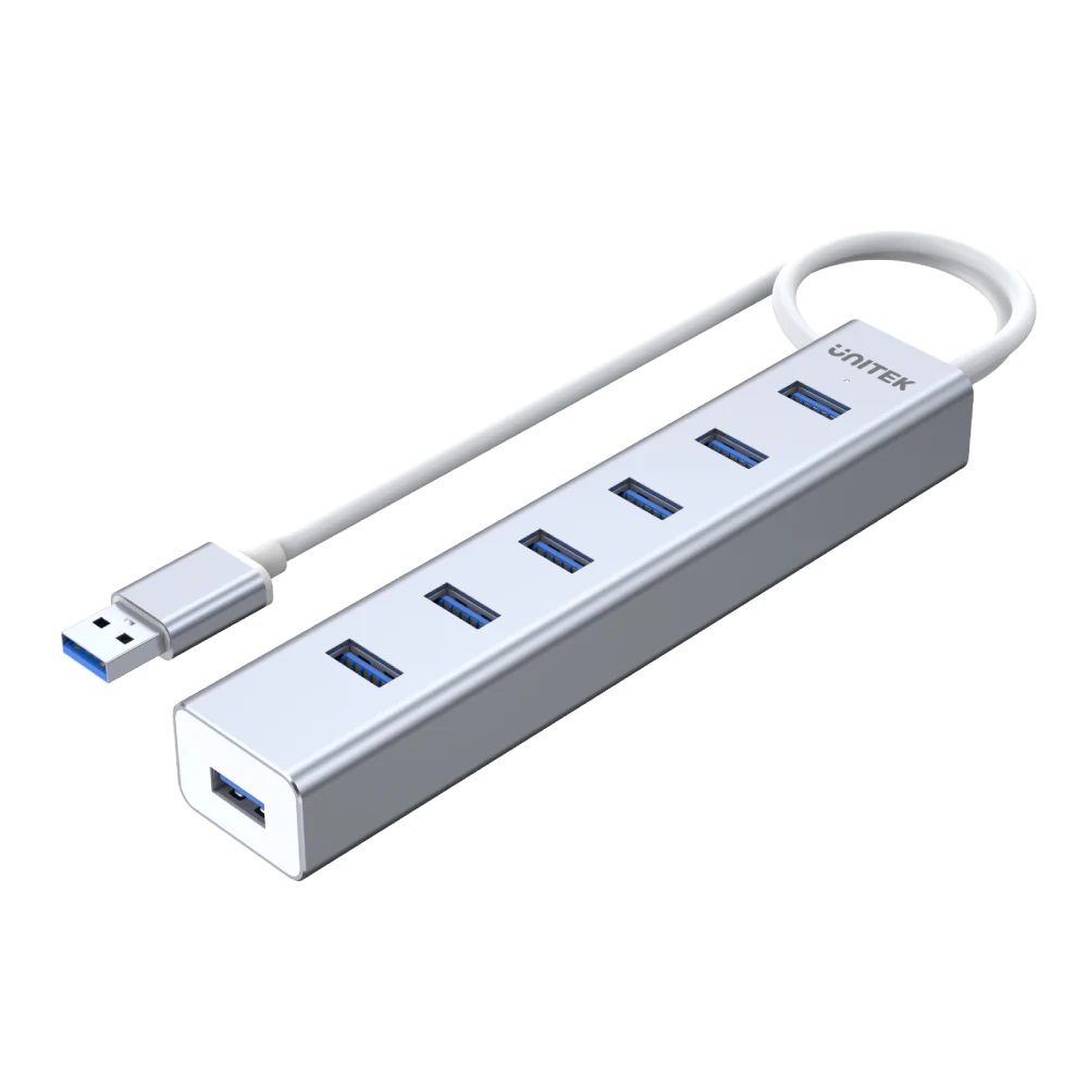 1_1656753329 Unitek USB-A Hub 7-Port USB3.0 Supports 5V2A Power Adaptor Y-3090 - Image 1