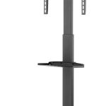 AV:Link Height Adjustable TV Trolley with Media Shelf up to 1.31m 40x40 & 35kg max 129.204UK