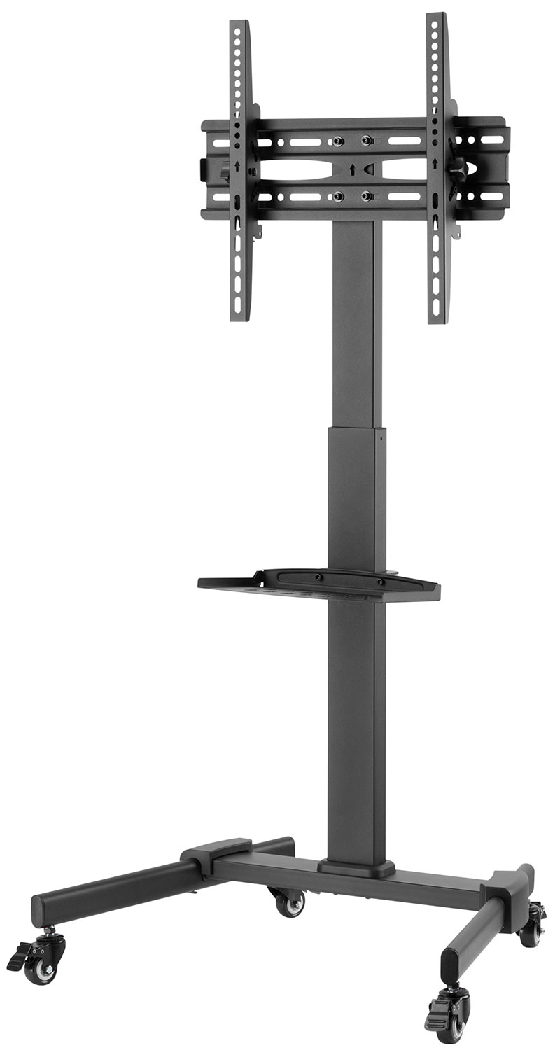 1_1686987876 AV:Link Height Adjustable TV Trolley with Media Shelf up to 1.31m 40x40 & 35kg max 129.204UK - Image 1