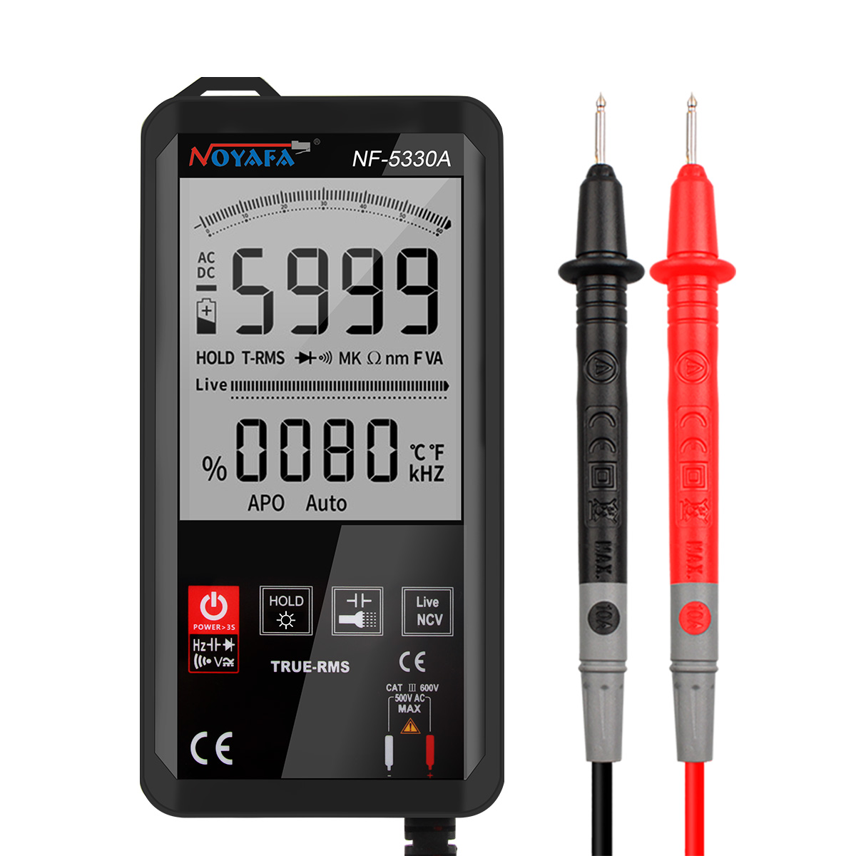 1_1687328274 Noyafa Digital Multimeter for AC/DC Voltage, Current, Resistance and Continuity Testing NF-5330A - Image 1