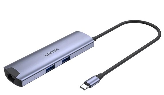 1_1689234048 Unitek USB-C Hub USB3.0 HDMI/GB/PD100W H1112F - Image 1