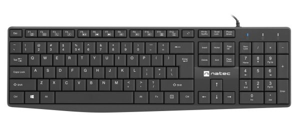 Natec NAUTILUS Wired Keyboard Black