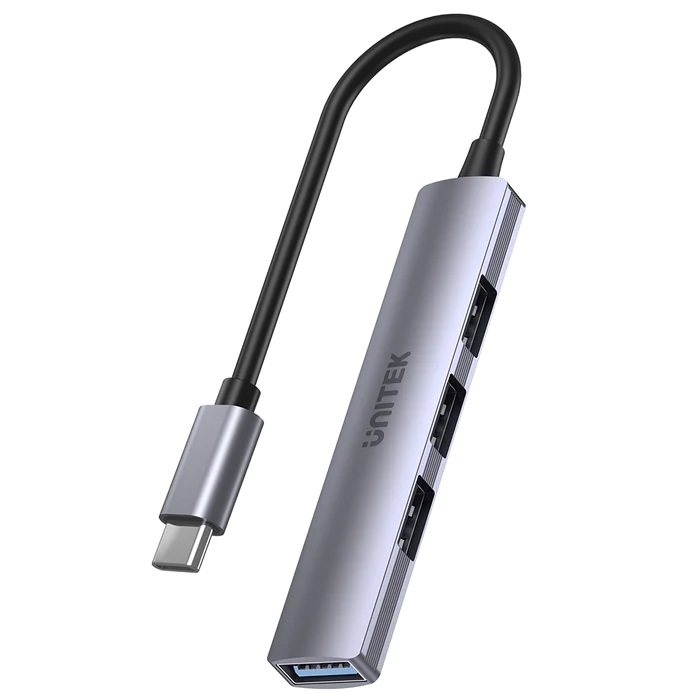 1_1701421588 Unitek USB-C Hub 4port 3xUSB2.0 1xUSB3.0 H1208B - Image 1