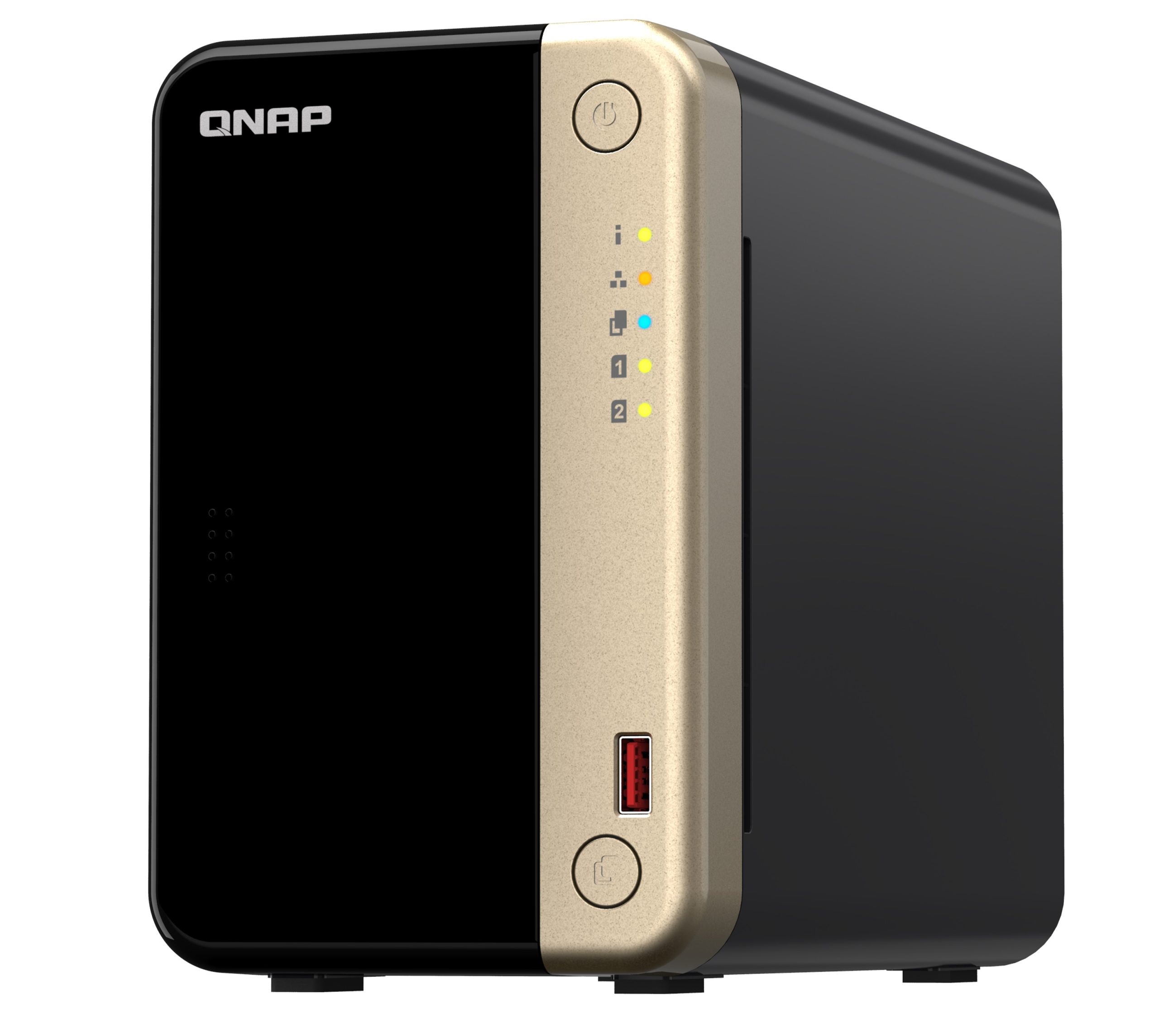 1_1703149572 QNAP NAS 2-Bay Tower Intel Quad-Core, 8GB RAM, PCIe Slot, Dual 2.5GbE, HDMI 2.1 & SSD Caching TS-264 - Image 1