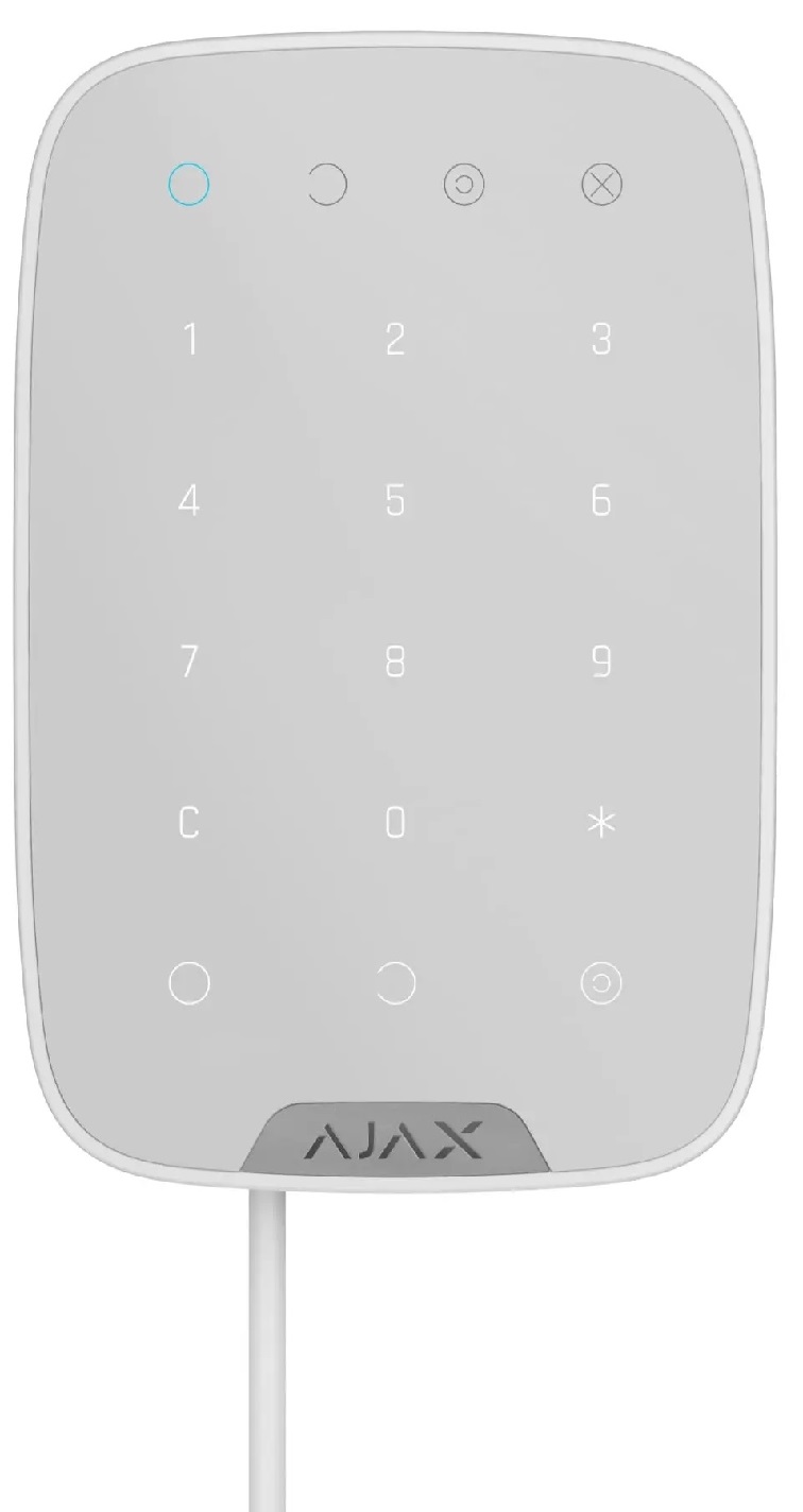 1_1706098093 AJAX FIBRA Keypad White - Image 1