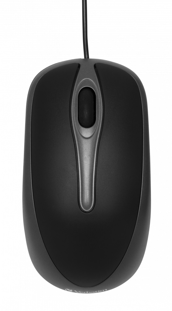 1_1706189931 Verbatim Optical Desktop Wired Mouse Black - Image 1