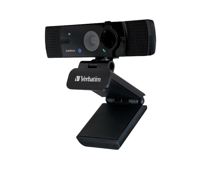 1_1706530490 Verbatim Webcam 4K Autofocus Wide Angle with Dual Microphone AWC-03 - Image 1