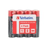 Verbatim Alkaline AA 4pcs Batteries (Wrap)