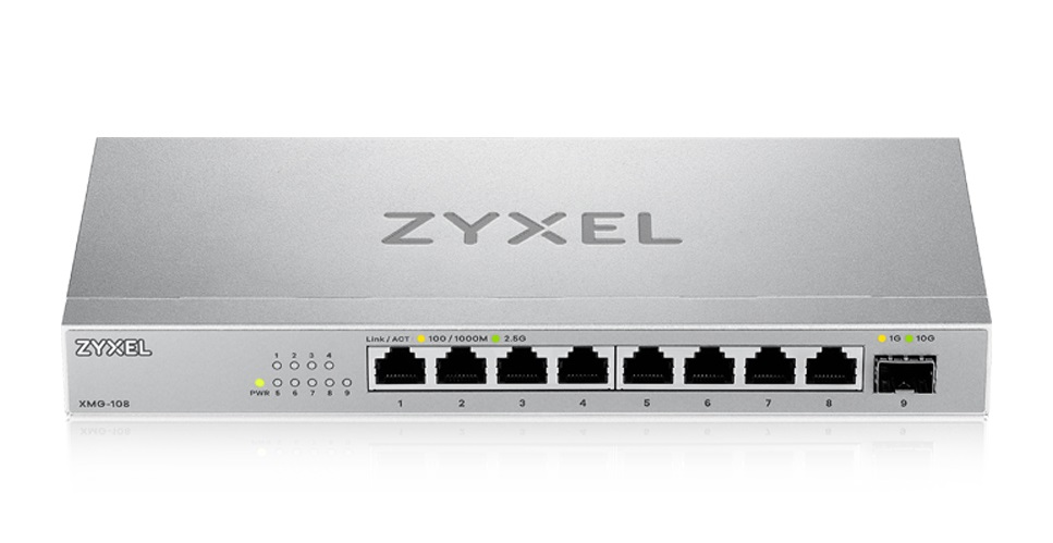 1_1711028834 Zyxel 8-Port 2.5G Multi-Gigabit Switch with 10G SFP+ XMG-108 - Image 1