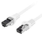 Lanberg Patch Cable CAT8.1 S/FTP CU LSZH 0.5m White