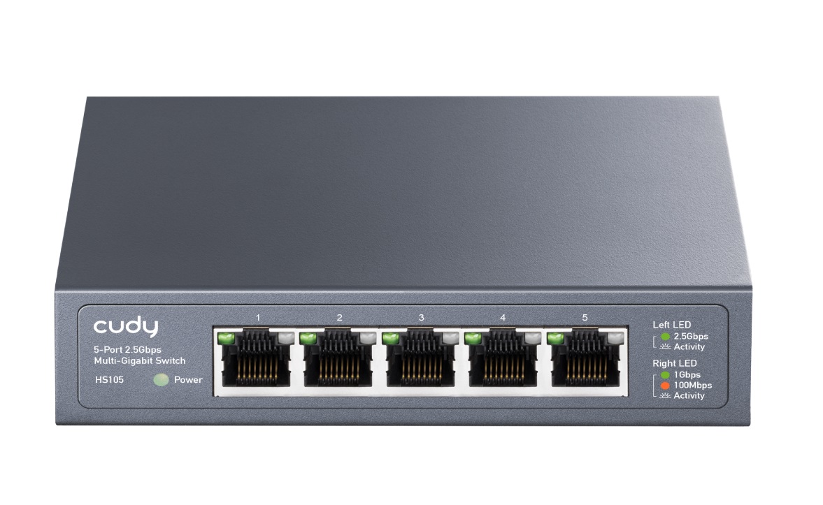 1_1713788772 Cudy Switch Multi-Gigabit Ethernet 5-Ports 2.5G HS105 - Image 1