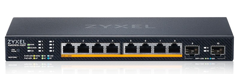 1_1714110824 Zyxel 10-Port 2.5G Multi-Gig PoE Cloud Managed Switch, 8 x PoE 130W XMG1915-10EP - Image 1