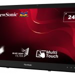 Viewsonic Monitor Touch Screen 24'' Full-HD HDMI/DisplayPort/VGA Speakers Bookstand TD2430