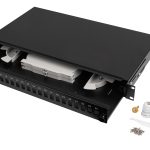 Lanberg Fiber Optic ODF for 24xSC Simplex or 24xLC Duplex Adapters R/M Metal Black