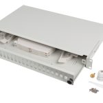 Lanberg Fiber Optic ODF for 24xSC Simplex or 24xLC Duplex Adapters R/M Metal Grey