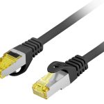 Lanberg Patch Cable CAT.6A S/FTP CU LSZH 0.25m Black
