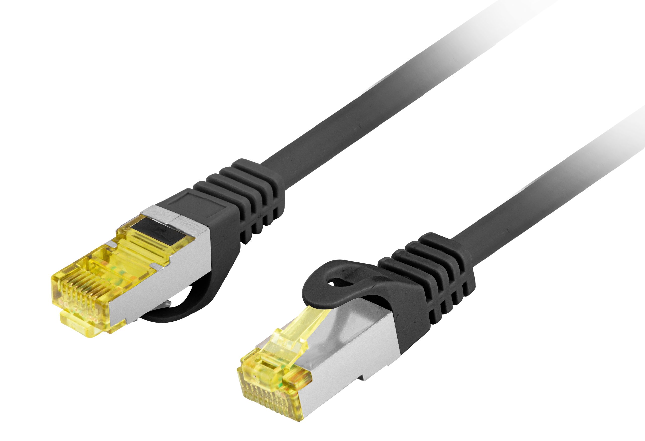 1_1715930115 Lanberg Patch Cable CAT.6A S/FTP CU LSZH 0.25m Black - Image 1