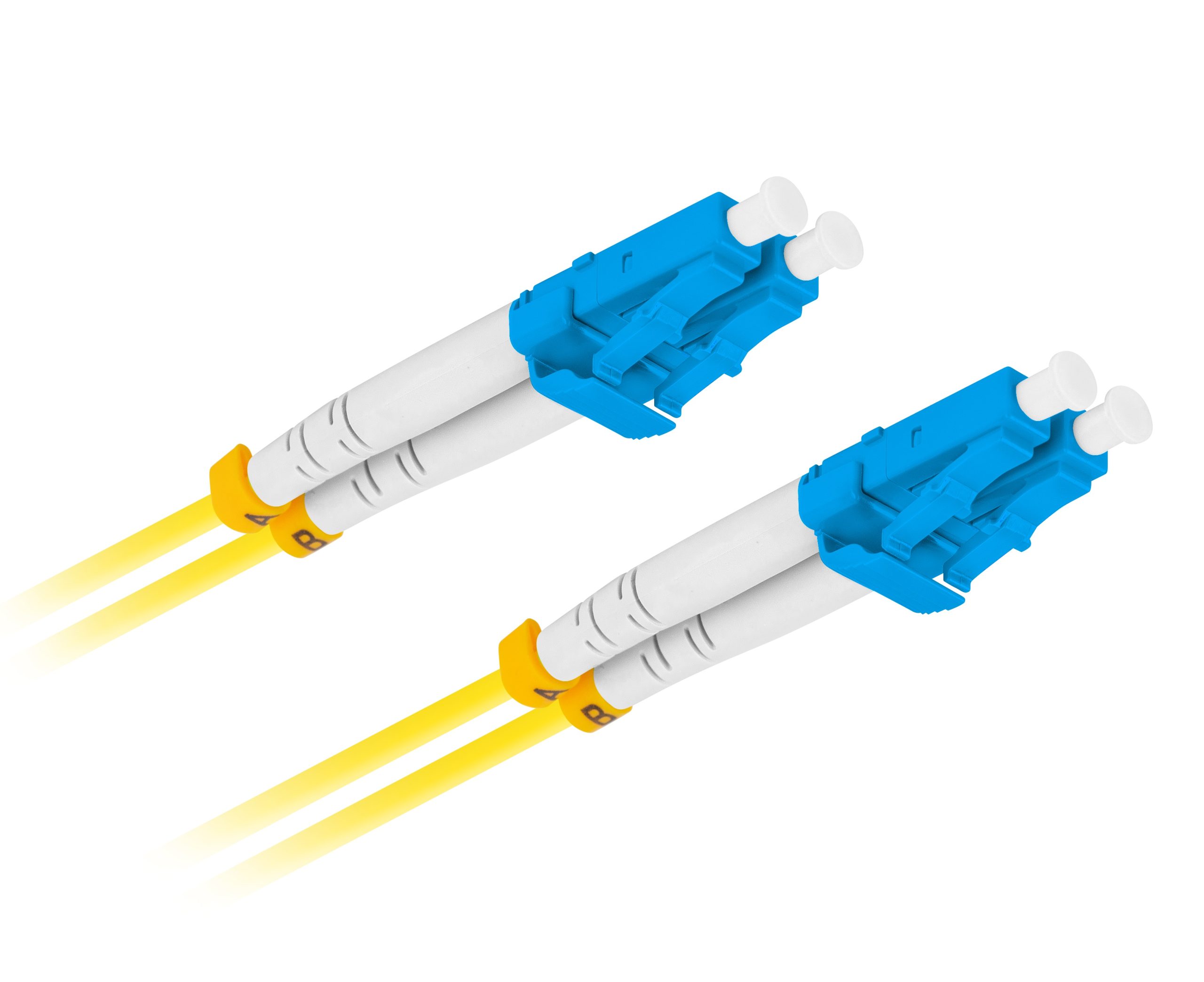 1_1716187762 Lanberg Fiber Optic Patch Cord SM LC/UPC-LC/UPC Duplex LSZH 1.0m - Image 1