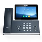 Yealink IP Phone Desktop PoE 7'' Gigabit, Android, Color TouchScreen, Cordless Handset, Expansion, B/T & Wi-Fi T58W Pro