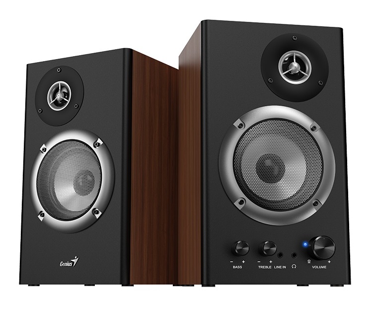1_1722332815 Genius SP-HF1200B 2.0 PC Speakers 36W RMS Wood - Image 1