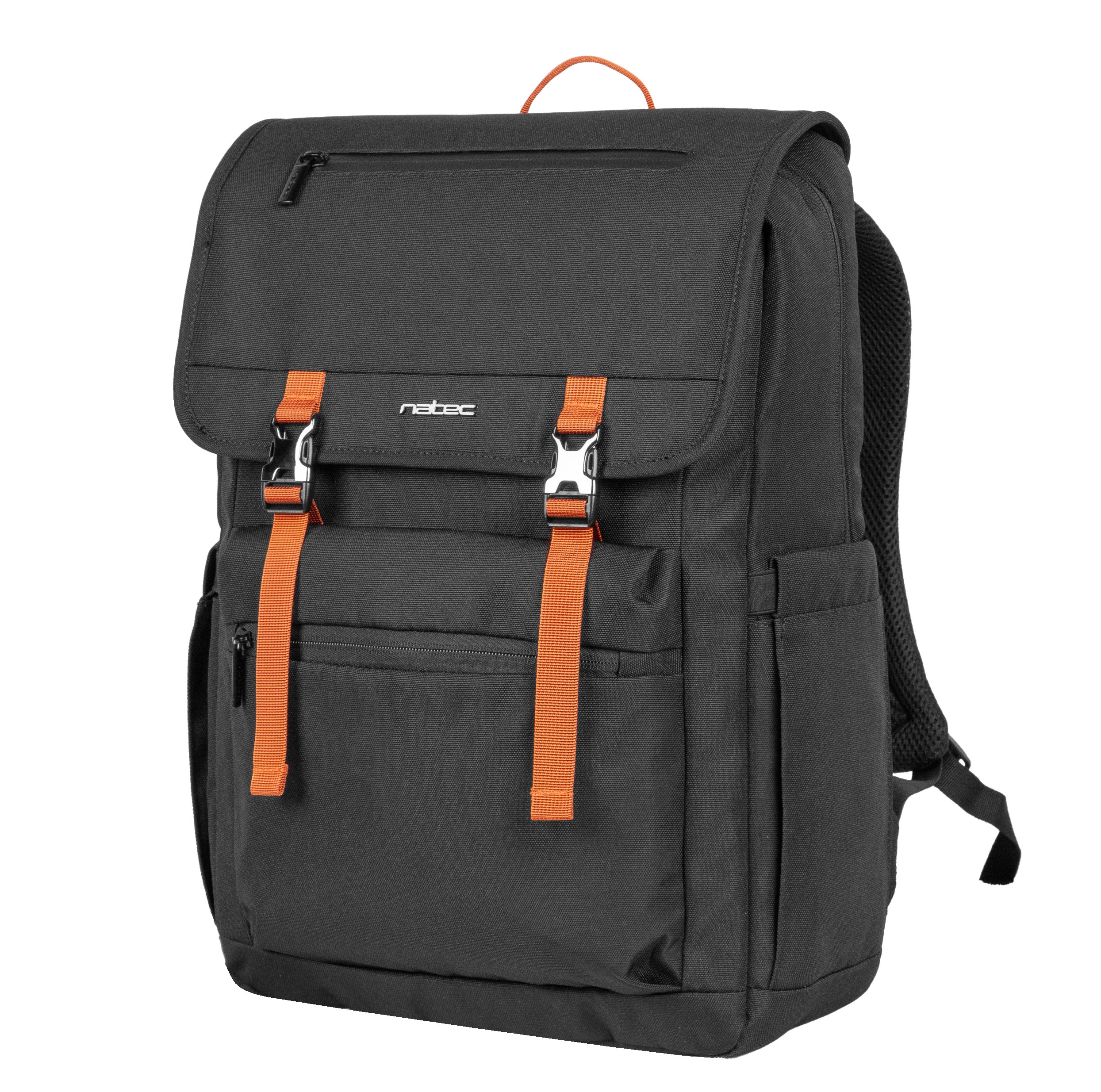 1_1732521923 Natec Laptop Backpack 15.6'' 18L Black Orange NIALA - Image 1