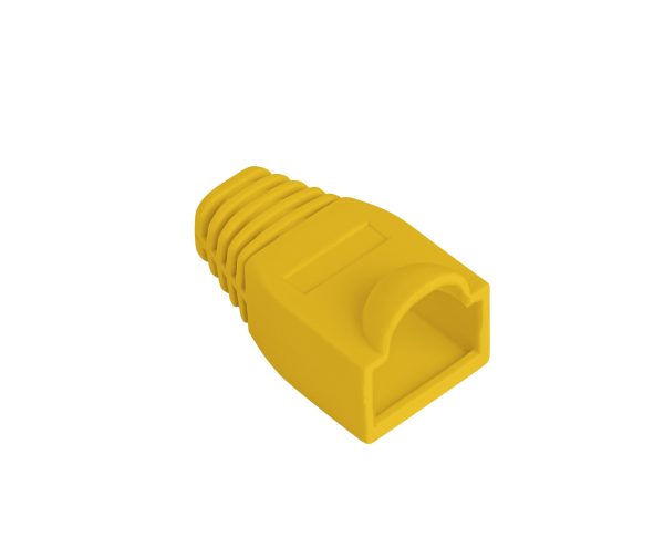 Lanberg RJ45 Strain Relief Boot Cap Pack of 100 Yellow PLB-1000-Y