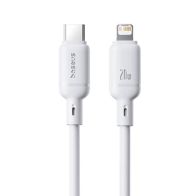 1_1740404151 Baseus Cable Lightning to USB-C Silky Series 2.0m White - Image 1