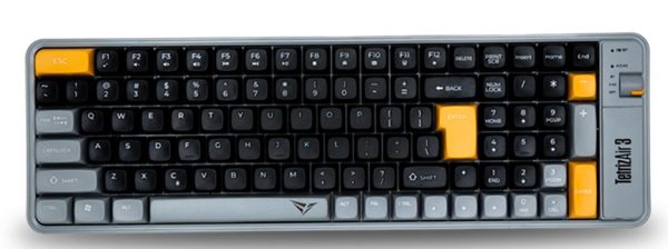 Alcatroz Tetriz Air 3 Wireless Keyboard 2.4G+BT Autumn Black