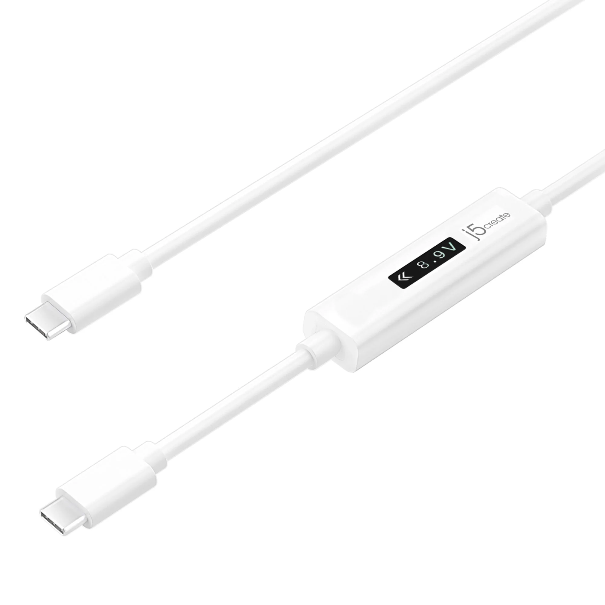 1_1744275312 j5create Charging Cable USB-C to USB-C with OLED Dynamic Power Meter 100W JUCP14 - Image 1