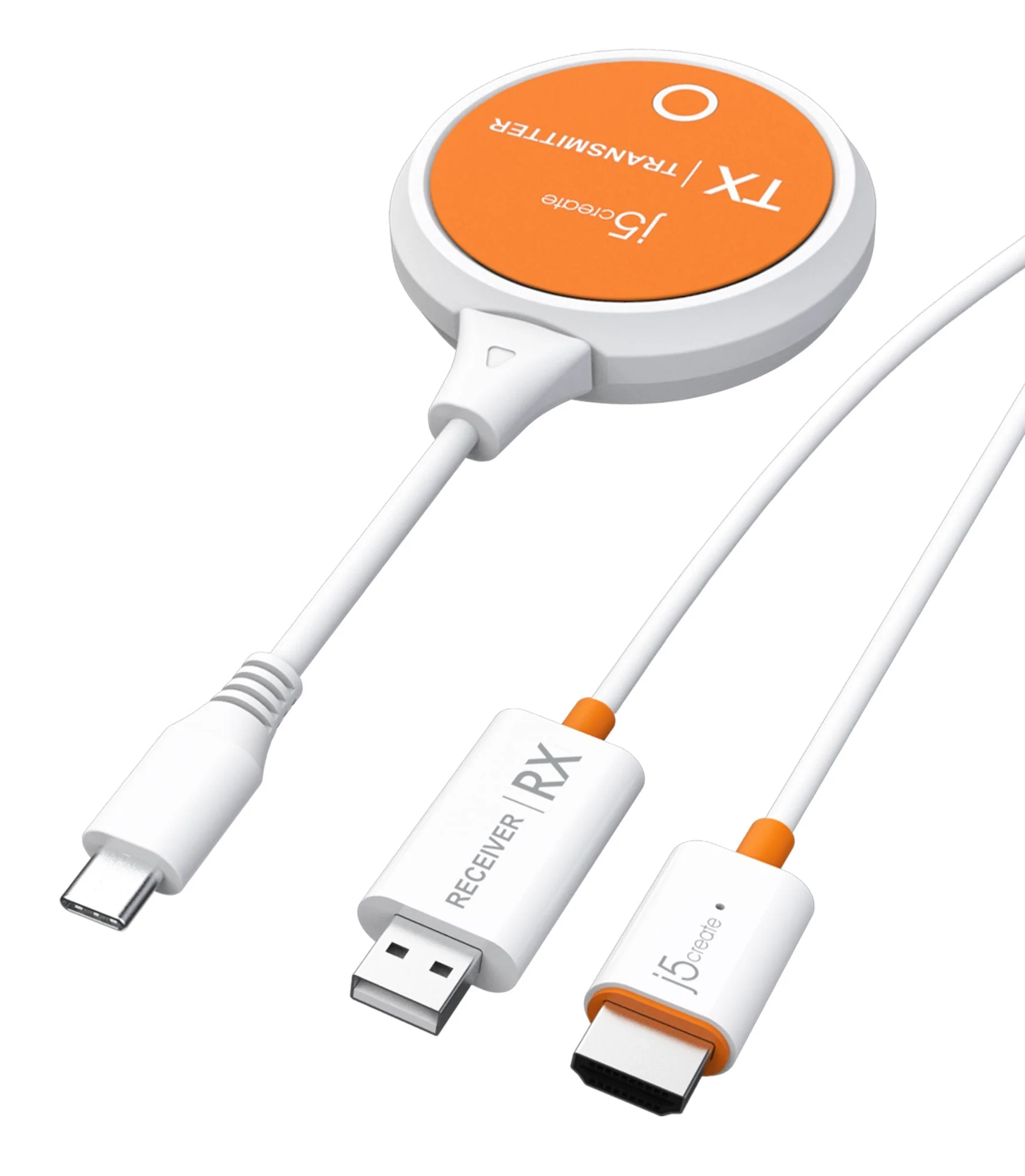 1_1744638505 j5create Screencast Wireless Display Extender USB-C to HDMI Transmitter/Receiver 1080p JVAW62 - Image 1