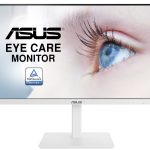 ASUS Monitor EyeCare 27'' FHD 75Hz Ergonomic USB Hub Speakers Frameless White VA27DQSB-W