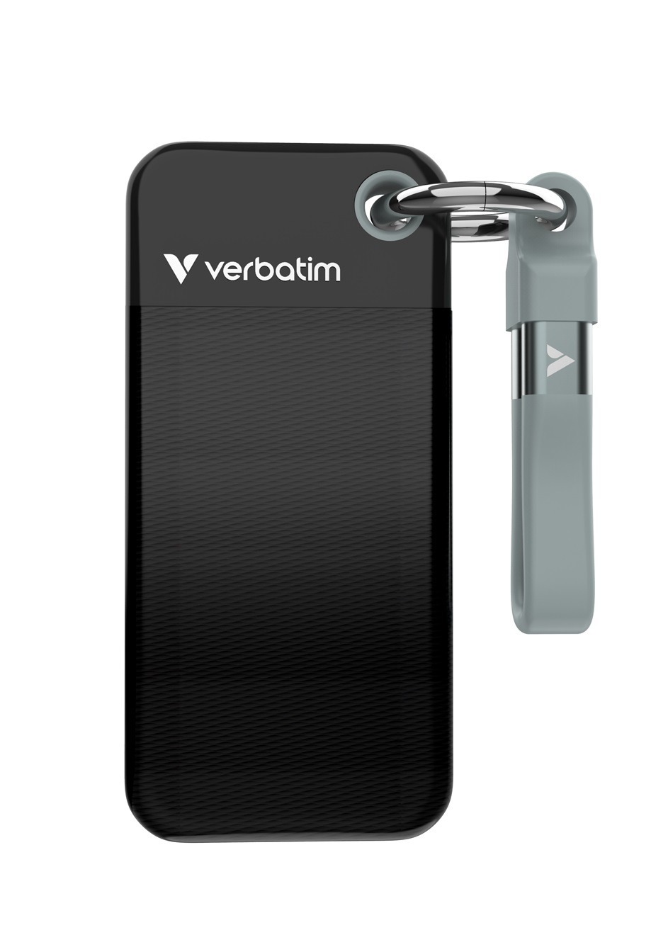 1_1745389399 Verbatim SSD Portable POCKET KEYRING 3.2 Gen2 1TB Black/Grey - Image 1