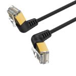 Vention NETWORK Cable Cat8 SFTP Rotate Right Angle Slim 2.0m Black IKLBH
