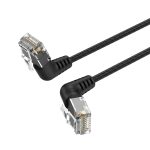 Vention NETWORK Cable Cat6A UTP Rotate Right Angle Slim 3.0m Black IBOBI
